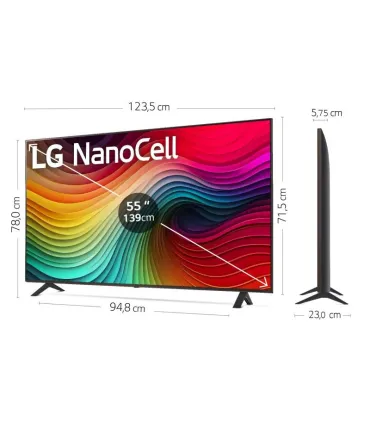 Découvrez la clarté 4K avec le LG 55NANO82T6B NanoCell de 55 pouces