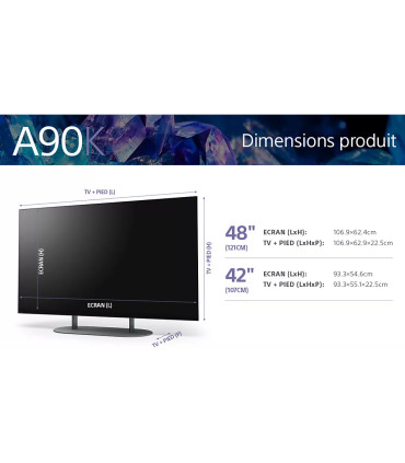 Découvrez l'expérience ultime avec Sony Bravia XR-42A90K 4K UHD OLED