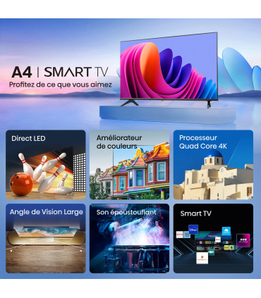 Découvrez la qualité HD avec le Hisense 32A4Q 32" LED - Votre divertissement à un autre niveau