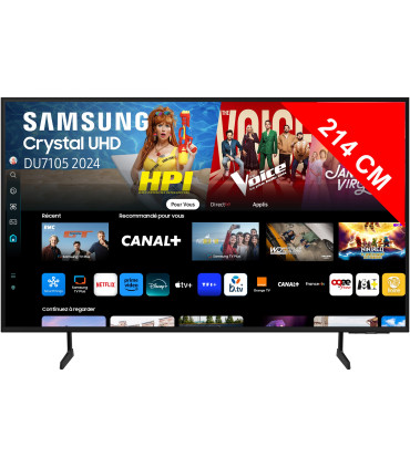 Samsung TU85DU7105 85" 4K UHD LED - Le géant de l'ultra haute définition