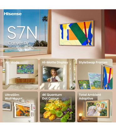 Découvrez la magie du 4K avec le TV Hisense 55S7NQ QLED de 55 pouces