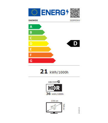 Profitez du spectacle en HD avec le Daewoo 32DM95HV 32" LED - Qualité et performance
