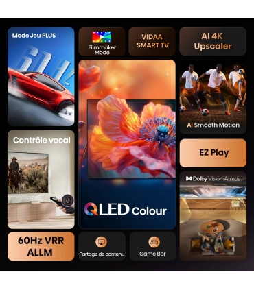 Découvrez le Hisense 65A7Q 65" 4K UHD LED pour une expérience visuelle époustouflante