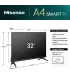 Hisense 32A4N 32 TV LED HD - Divertissement Intelligent