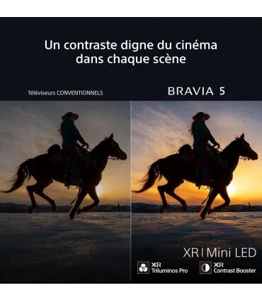 Sony Bravia 5 K75XR55BP 75" : MiniLED 4K UHD pour une expérience visuelle inégalée