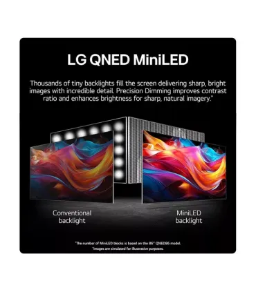 LG 86QNED91T Téléviseur 4K UHD QNED - Cinéma Maison Immersif