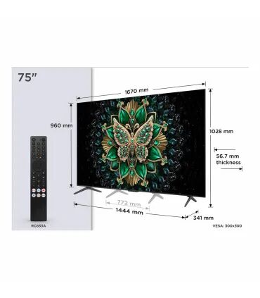 TCL 75C6K 75" 4K UHD QLED : Expérience visuelle immersive en ultra haute définition