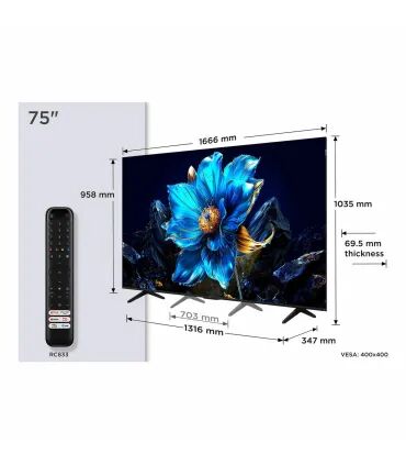 Découvrez la magie du 4K avec le TCL 75P7K QLED TV de 75 pouces
