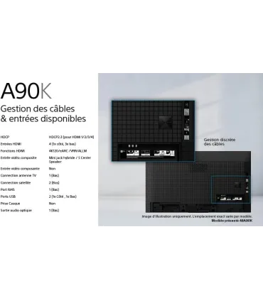 Sony XR-48A90K 48 4K UHD OLED TV - Google TV, HDR10, Dolby Vision