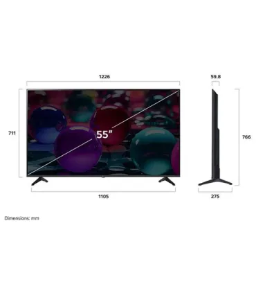 Découvrez l'image incomparable du LG 55UA73006LB 55" 4K UHD LED