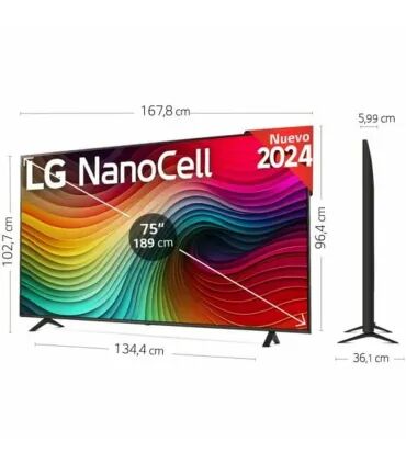 Téléviseur LG 75NANO82T6B.AEU 4K UHD NanoCell - Qualité d'image exceptionnelle