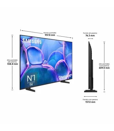 Samsung TU43U7025F 43" : Découvrez la qualité incroyable de l'Ultra HD 4K Crystal sur grand écran