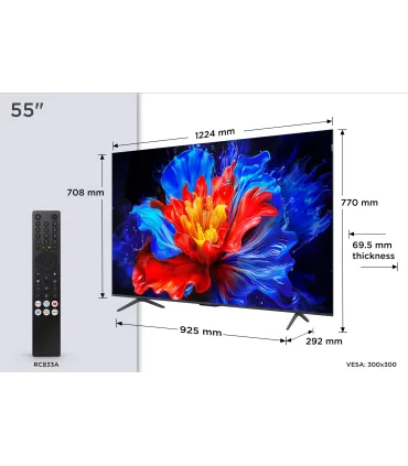 TCL 55P8K 55" 4K UHD QLED: une qualité d'image éblouissante dans votre salon