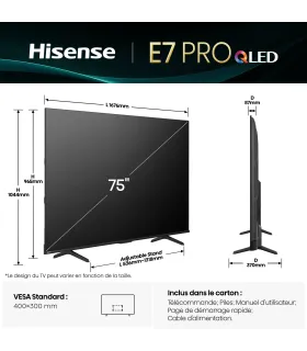 Hisense 75E7Q PRO 75" 4K UHD QLED