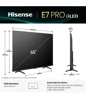 Hisense 65E7Q PRO 65" 4K UHD QLED