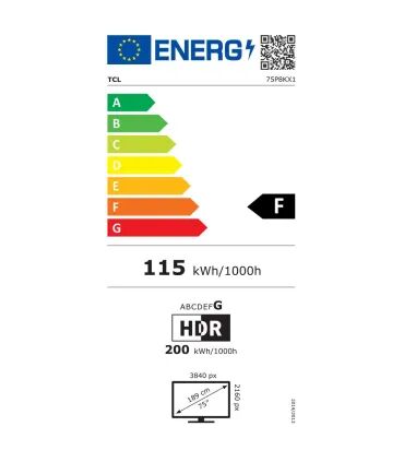 TCL 75P8K 75" 4K UHD QLED TV – Smart TV, HDR10+, Dolby Audio, Wi‑Fi | Prix & Avis France