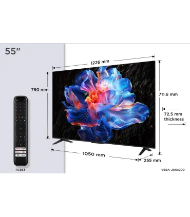 TCL 55P61K 55" 4K UHD LED – Smart TV HDR, Android TV, Wi‑Fi | Prix et Avis France
