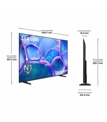 Samsung TU65U7025F 65" 4K Crystal UHD LED – TV Smart, HDR, Wi‑Fi | Prix, Avis & Achat France