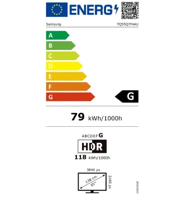 Samsung TQ55Q7F4 55" QLED 4K UHD – TV Smart HDR10+, 120 Hz | Prix, Avis & Achat rapide