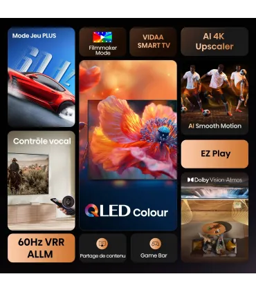 Hisense 65A7Q 65" QLED 4K UHD – Smart TV | Dolby Vision & Atmos | HDMI 2.1 | Meilleur prix et livraison rapide