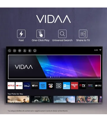 Hisense 65E63QT 65" 4K UHD LED – TV Smart, HDR, Dolby Audio | Prix, Avis & Livraison rapide