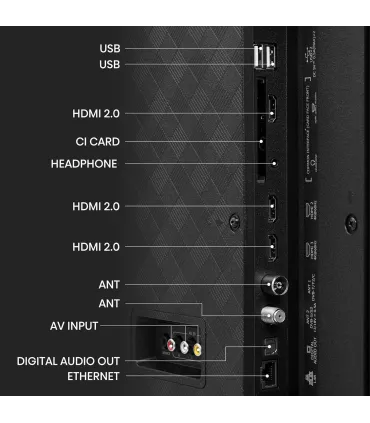 Hisense 65E63QT 65" 4K UHD LED – TV Smart, HDR, Dolby Audio | Prix, Avis & Livraison rapide