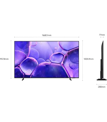 Samsung TU75U8005F 75" 4K Crystal UHD LED – TV Smart, HDR10+, Tizen | Prix et Avis France