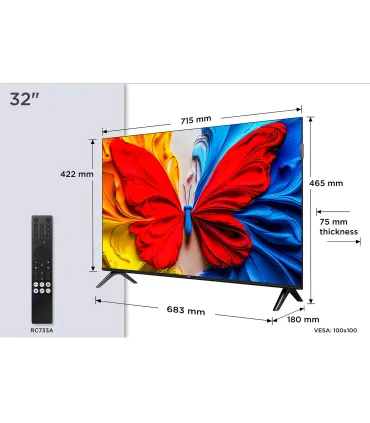 TCL 32S5K 32" – TV QLED Full HD | HDR, Google TV, Dolby Audio | Prix et Achat en Ligne