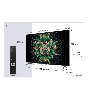 TCL 55C6K 55" 4K UHD QD‑Mini LED – TV HDR, 144Hz, Google TV | Meilleur Prix & Avis