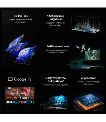 Xiaomi S 2025 55" 4K UHD QD‑Mini LED – TV intelligente 120Hz, Dolby Vision/Atmos, HDMI 2.1 | Prix et Achat en Ligne