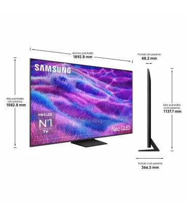 Samsung TQ85QN80F 85" Neo QLED 4K UHD – Téléviseur QLED haut de gamme | HDR, 4K Upscaling, Smart TV | Samsung France
