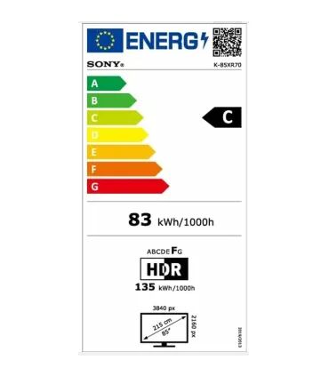 Sony Bravia K85XR70 85" 4K UHD Mini LED – TV HDR, Google TV, HDMI 2.1 | Meilleur prix et livraison rapide