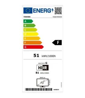 Toshiba 43QV3463DG 43" 4K UHD QLED