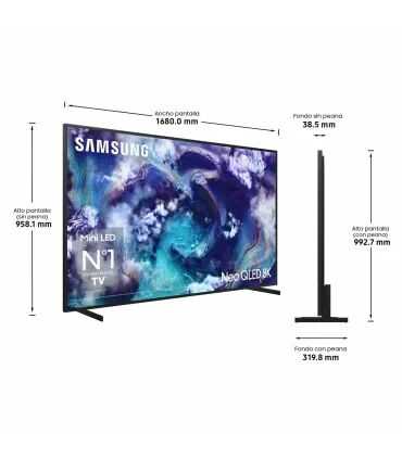 Samsung TQ75QN900F 75" 8K UHD QLED – TV Neo QLED 8K, Mini LED, HDR10+, 120/144 Hz, Smart TV – Meilleur prix et avis