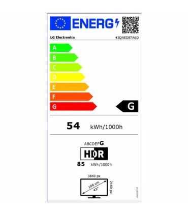 LG 43QNED87A6D 43" 4K UHD QNED – TV Mini‑LED, Dolby Vision/Atmos, 120 Hz, Smart TV | Prix & Avis