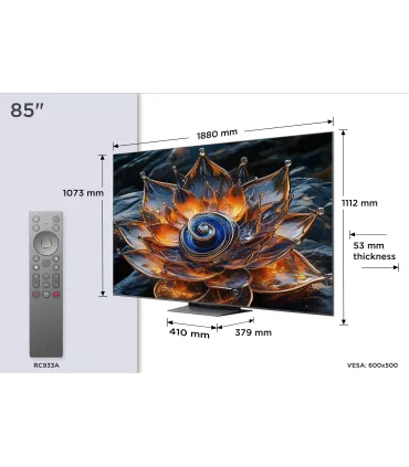TCL 85C8K 85" 4K UHD QD MiniLED – TV Mini‑LED 4K HDR, 144Hz, Google TV | Prix, Avis & Achat en Ligne