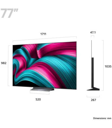 LG 77C54LA 77" OLED 4K UHD – Téléviseur OLED 77 pouces | Dolby Vision, Smart TV webOS | Meilleur Prix & Livraison Rapide