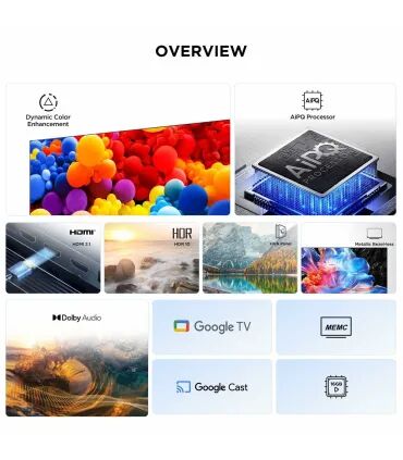 TCL 43P6K 43" 4K UHD LED – Smart TV 4K HDR, Wi‑Fi, Dolby Audio | Prix, Avis & Livraison Rapide