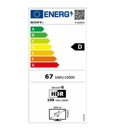 Sony Bravia 7 K65XR70 65" 4K UHD Mini LED TV – Google TV, HDR, 120 Hz | Prix & Achat en Ligne