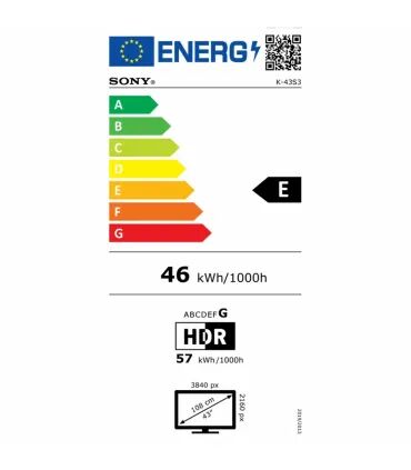 Sony Bravia 3 K43S35B 43" 4K UHD LED – Smart TV, HDR, Dolby Audio | Prix, Avis & Achat en Ligne