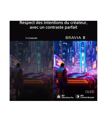Sony Bravia 8 K65XR8A 65" – TV OLED 4K UHD | HDR, Google TV, Dolby Vision/Atmos | Meilleur prix et livraison rapide