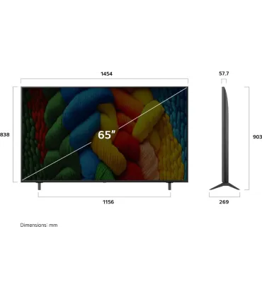 LG 65NANO81A6A 65" 4K UHD NanoCell – Smart TV 4K, HDR, ThinQ AI | Prix, Avis & Achat en Ligne