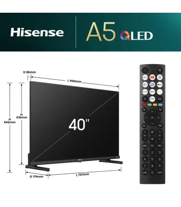 Hisense 40A5Q 40" QLED Full HD – TV Smart, HDR, Google TV | Prix, Avis & Livraison Rapide