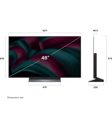 LG OLED48C54LA 48" 4K UHD OLED – TV OLED 4K HDR, 120 Hz, webOS | Meilleur prix et livraison rapide