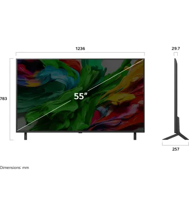 LG 55QNED82A6B 55" QNED 4K UHD – TV Mini‑LED, HDR10, 120Hz, webOS | Prix, Avis & Livraison rapide