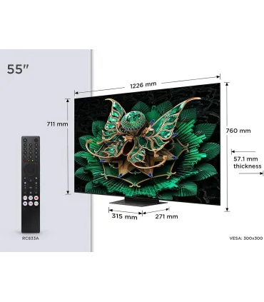 TCL 55C7K 55" 4K UHD QD MiniLED – TV Mini‑LED 4K HDR, 120 Hz, Google TV | Meilleur prix et avis