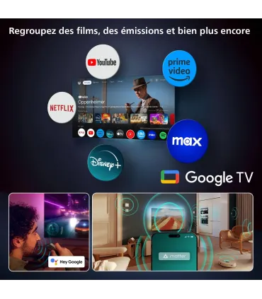 Philips Ambilight 77OLED820 77" OLED 4K UHD – TV Ultra-Fin, Ambilight 3 côtés, Dolby Vision/Atmos | Prix & Avis