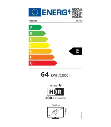 Hisense 55A6Q 55" 4K UHD LED – TV 4K HDR, Dolby Vision & Atmos, Smart TV – Meilleur prix et avis