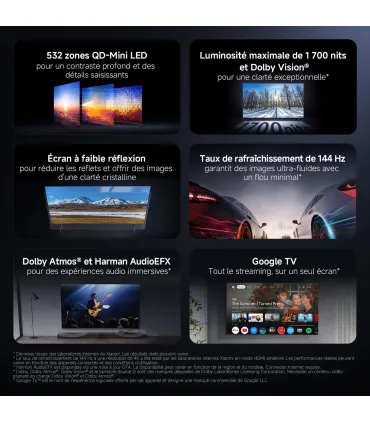 Xiaomi S Pro 2026 65" 4K UHD QLED – Smart TV QLED 65 pouces, 120 Hz, Dolby Vision/Atmos | Prix, Avis & Achat en Ligne