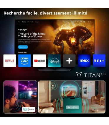Philips Ambilight 77OLED770 77" OLED 4K UHD – TV Ambilight 3 côtés, Dolby Vision/Atmos, Smart TV – Prix, Avis & Achat en ligne